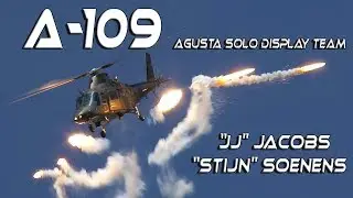 4Kᵁᴴᴰ 4K UHD Spectacular A109 Agusta Belgian Solo Display Team  Belgian Aviation Days 2019