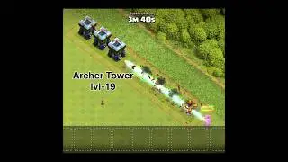 Archer Tower one to the highest level vs Archer Queen. Let's see what happens. #shorts JS-Joy