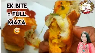 New trick for healthy cheese vada pav/ one bite full Maza 😋/ Magic kitchen of krishna 