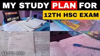 My Study Plan for Upcoming 12th HSC Board Exams 📋 | A Day In My Life ⏳ | Vlog #05