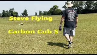 Steve Flying the Eflite Carbon Cub S Eastgate Park Dothan LA
