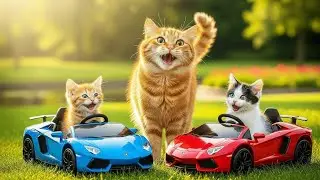 Mama Cat Work Hard With Kittens to Earn Money Buy Toy 🐱🚗 | A Sweet Story About Teamwork & Hard Work