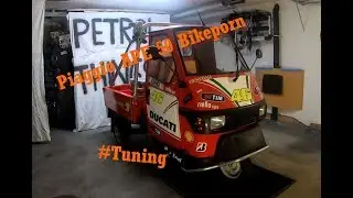 Piaggio APE 50 Bikeporn mit Tuningauspuff
