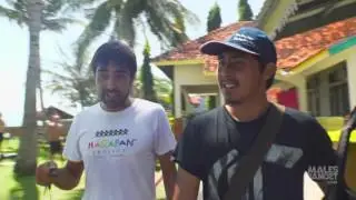 Jalan Jalan Men TV Show in Harapan Project/ El programa de TV Jalan Jalan Men a Harapan Project