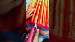 Saree pre pleating and box folding available #saree #creativestyle #sareedraping#creative#like ❤️