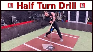 Hit More Line Drives with Half Swings | Half Turn Drill