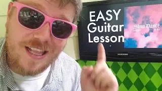 Slow Dance - Ava Max, AJ Mitchell // easy guitar lesson tabs easy chords strumming tutorial beginner