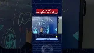 Interactive whiteboard anti glare screen