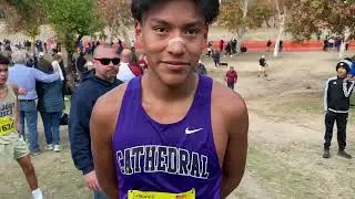 Cathedral's Emmanuel Perez, the 2022 CIF-State Division 4 Cross Country Champion!