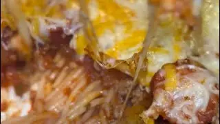 🍝 Viral Spaghetti Alfredo with Ground Turkey & Sausage | Easy Creamy Pasta Recipe