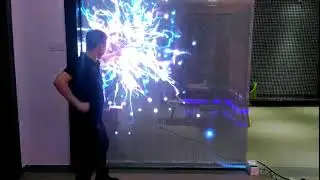 Interactive Adhesive Transparent Screen