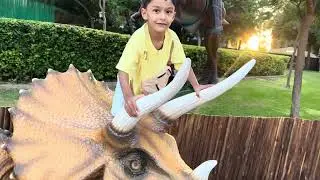 🦖Dinosaur Park  Dubai🦕 #dinosaur #garden #park  #kids #fun #dubai 