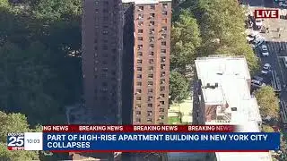 LIVE VIDEO: Part of New York City high-rise apartment building collapses.