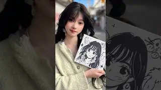 When Art Meets Reality on a Quiet Street | #artlovers #howtodraw #cute | #drawing
