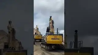 PC1250 Moves to Base - 100%Raw Excavator Sound