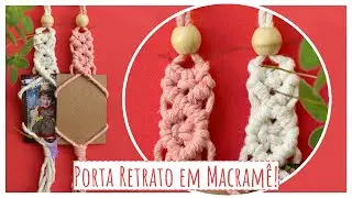 📸 Porta-Retrato em Macramê – Delicado e Artesanal!
