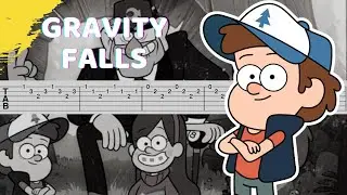 Gravity Falls - Opening Theme/Weirdmageddon (Guitar Tab/Tutorial)
