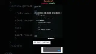 JavaScript cookies example 🧿💻