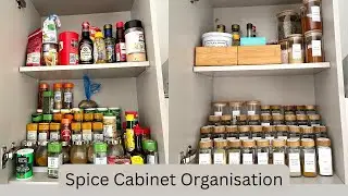SPICE CABINET ORGANIZATION | KITCHEN ORGANIZATION