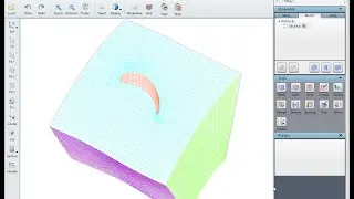 Turbine Blade (3D) Hexa Mesh - Bottom Up approach