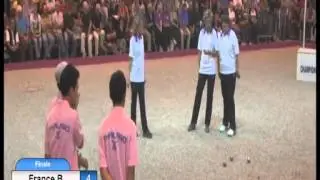 Petanque Finale du Championnat du Monde f&eacute;minin 2013 Thailande vs France