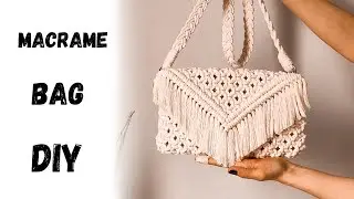 How to Make a Beautifull Macrame Bag | DIY Tutorial #diymacrame #macramebag #macramepurse