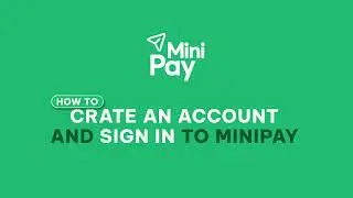 How to set up your MiniPay wallet