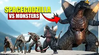 SpaceGodzilla vs Giant Monsters | 3D Monster Size Comparison 2025