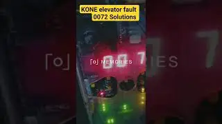 Kone elevator fault codes 0072 solutions.Change car top position switch(61.U 61. N 30)