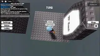Getting WR In Mythz Wall Hop Practice!!! (7.512) (Roblox) #MythzWallHopPractice