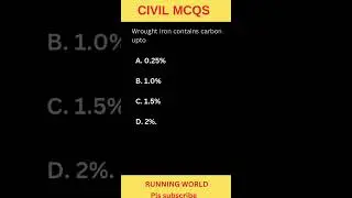 CIVIL MCQS #sscjecivil #rrbjecivil #gatecivil #civil #civilengineering #civilmcqs