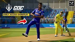 Первый бета-геймплей игры Gods of Cricket 🔥 Новый геймплей GOC Cricket 🏏
