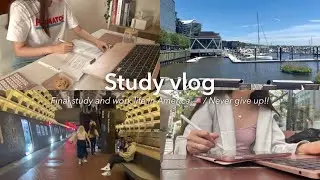 sub)study vlog 👩🏻‍💻🇺🇸ひたすら勉強と仕事の日常|AUD結果報告|大学生の日常,USCPA, life as an accounting intern & law student