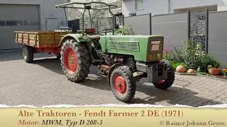 Alte Traktoren - Fendt Farmer 2 DE (1971) - MWM, Typ D 208-3