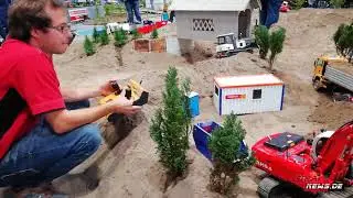 modell hobby spiel 2018 - Truckmodellbau - beladen - entladen