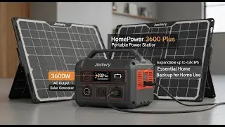 Jackery HomePower 3600 Plus Review | 3584Wh Portable Solar Generator with 3600W AC Output