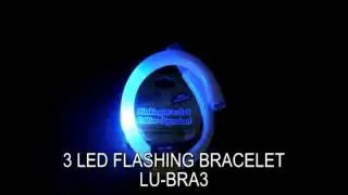 3 LED Flashing Bracelet