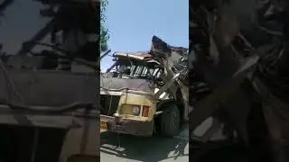 government bus accident 🤯#accidentnews #bus#funny