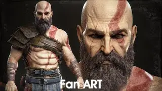 Kratos (GOW 2018) Fan Art Timelapse | Aakash Sharma | 3D Character Artist