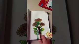 how to draw flower as beginner 😅✏️#art #drawing #disney