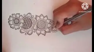 Beutiful floral mehendi designs by pencil |mehendi designs🌸#mehndi #mehndidesign 