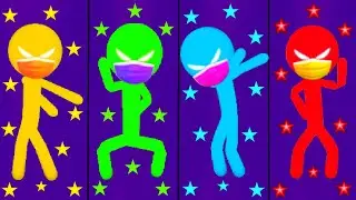 STICKMAN PARTY: 4 PLAYERS - MINI GAMES BATTLES (TOURNAMENT) - IOS & ANDROID GAMEPLAY
