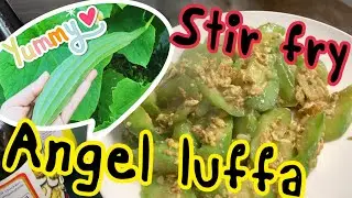 Is Luffa sponge edible? angel Luffa stir fry | Mai Soong Ka|มาดามเหยิน/เหยินโล้นป่วนเมือง