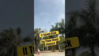 This Toy Plane Turned Around And Attacked Us#KidsFun #OutdoorPlay #FunnyMoments #ToyFail