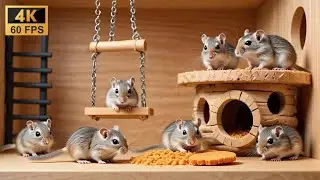 Cat TV Rodent Rumble &ndash; Fast Mice Game for Curious Cats  4K 60FPS Cat Stimulus