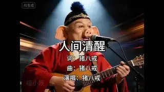 《人间清醒》---八戒  #ai  #shortvideos  #contentcreator  #aivideo  #aiart  #digitalart  #aicover