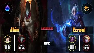 Faker JHIN (ADC) [Arcane Comet] VS EZREAL - Master KR Patch 10.24
