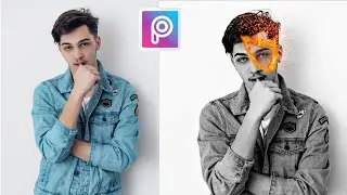 Fire face effect in PicsArt - Fire face concept - PicsArt tutorial - Pete Photoshop