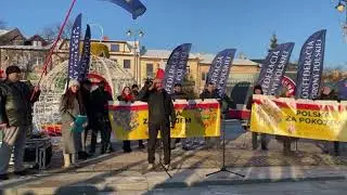 Poseł Włodzimierz Skalik, Marsz Polska za Pokojem w Ostrowcu Świętokrzyskim 17.01.2026  