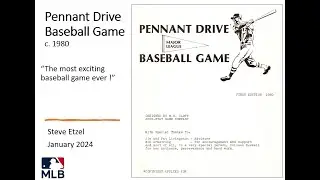 Vintage Baseball Game: Pennant Drive (c.1980)